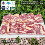 Australia BEEF TRIMMINGS 85CL daging sapi tetelan frozen GBP portioned 1.5" 4cm +/- 1kg (price/kg)